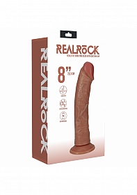 RealRock Ultra Realistic Skin - Vibrating Rechargeable - Regular Curved without Balls 8\