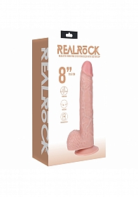 RealRock Ultra Realistic Skin - Vibrating & Rotating Rechargeable - Regular Straight with Balls  8\