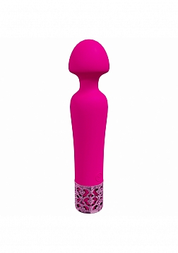 Royal Gems -Scepter - 10 Speed Silicone Rechargeable Vibrator - Pink