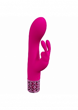 Royal Gems - Royal Rabbit - 10 Speed Silicone Rechargeable Vibrator - Pink