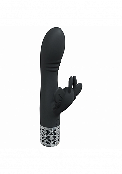 Royal Gems - Monarch - 10 Speed Silicone Rechargeable Vibrator - Black