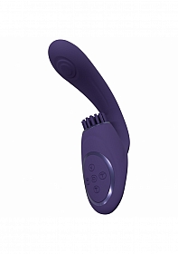 VIVE - Gen - Rechargeable Triple Motor - G-Spot Vibrator with Pulse Wave  and Vibrating Bristles - P