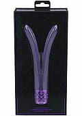 Royal Gems - Dueling Queens - 10 Speed Silicone Rechargeable Vibrator - Purple