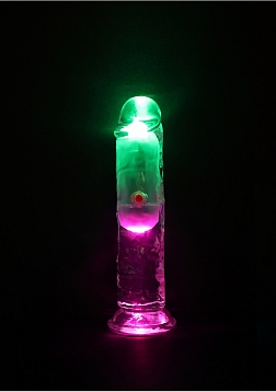 RealRock - Wireless Rechargeable - Remote Control - LED - Vibrating - Regular Straight No Balls 6" -