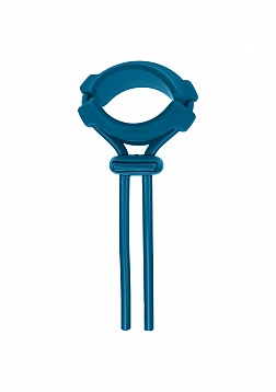 LEVELZ - Detachable Wide Adjustable Silicone Lasso Cock Ring- 5mm - Teal