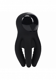 LEVELZ - Digital Vibrating Silicone Penis Head Stimulator with Tentacles - Black of Shots America LEVELZ - Digital Vibrating Silicone Penis Head Stimulator with Tentacles - Black of Shots America