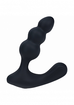 LEVELZ - Beaded Vibrating Silicone Prostate Stimulator - Black
