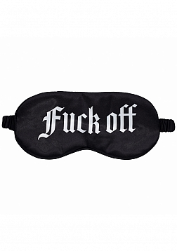 Ouch! - Fuck Off - Printed Mask - Satin - Black