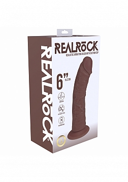RealRock Ultra Realistic Skin - Vibrating Rechargeable - Regular Curved without Balls 6\