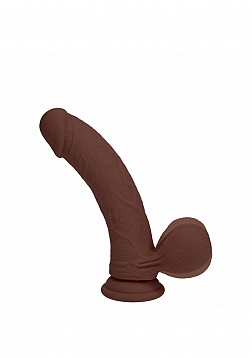 RealRock - Rechargeable - Dual Layered - Liquid Silicone - Vibrating - Curved - Weighted Balls 6\