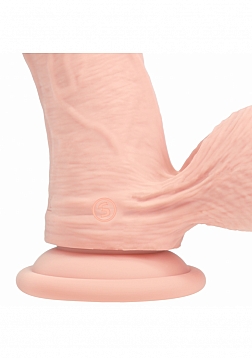 RealRock - Rechargeable - Dual Layered - Liquid Silicone - Vibrating - Curved - Weighted Balls 6\