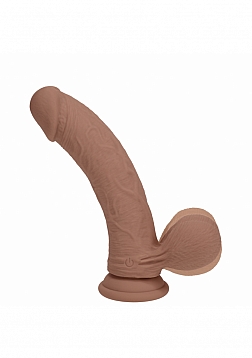 RealRock - Rechargeable - Dual Layered - Liquid Silicone - Vibrating - Curved - Weighted Balls 7\