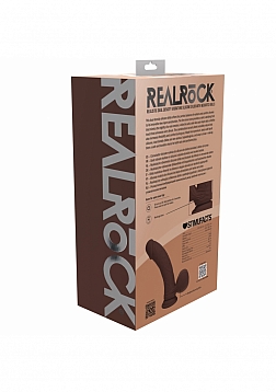 RealRock - Rechargeable - Dual Layered - Liquid Silicone - Vibrating - Curved - Weighted Balls 8\