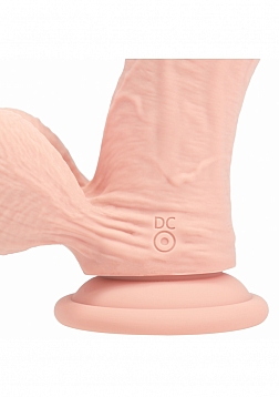 RealRock - Rechargeable - Dual Layered - Liquid Silicone - Vibrating - Curved - Weighted Balls 8\