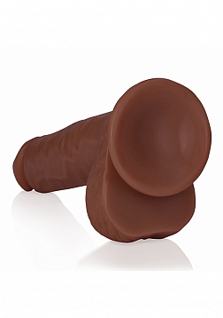 RealRock Realistic Skin - Straight Realistic Dildo with Balls and Suction Cup - 7\
