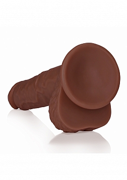 RealRock Realistic Skin - Straight Realistic Dildo with Balls and Suction Cup - 8\