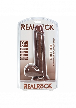 RealRock Realistic Skin - Straight Realistic Dildo with Balls and Suction Cup - 9\