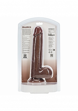 RealRock Realistic Skin - Straight Realistic Dildo with Balls and Suction Cup - 9\