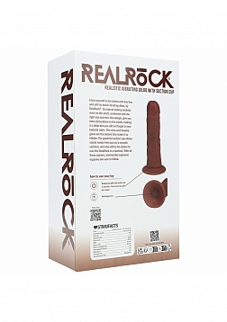 RealRock Ultra Realistic Skin - Vibrating Rechargeable - Regular Curved without Balls 6\
