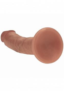 Realrock - Dual Layered - Silicone - Curved Realistic Dildo with Suction Cup 8\