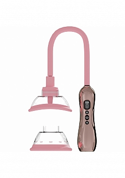 PUMPED - Automatic Rechargeable Vagina and Breast Pump with Rotating & Vibrating Tongue - Rose Gold
