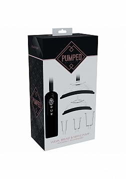 PUMPED - Automatic Rechargeable Vagina, Breast and Nipple Pump - Black