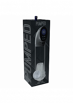 PUMPED - Hyperscope - Automatic Rechargeable Dual Vibrating Male Pump with Vagina Sleeve - Gun Metal