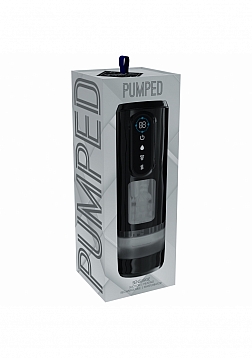 PUMPED - Sensurge - Automatic Rechargeable Heating, Sucking, Thrusting, Vibrating Male Pump - Black