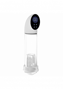 PUMPED - Hyperscope - Automatic Rechargeable Dual Vibrating Male Pump with Vagina Sleeve - White