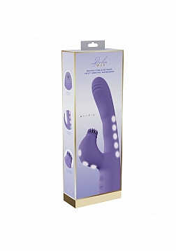 VIVE - Andria - LED Rechargeable Dual Motor - G-Spot VIbrating and Tap Clit Stimulator - Lavender