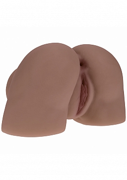Xkin - Kaya Bloom - Dual Entry - TPE Bodyforms Masturbator - 5.4 lbs - Brown