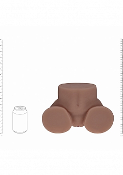 Xkin - Kaya Bloom - Dual Entry - TPE Bodyforms Masturbator - 5.4 lbs - Brown