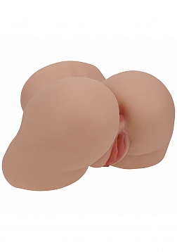 Xkin - Lux Arden - Dual Entry - TPE Bodyforms Masturbator - 7.7 lbs - Tan
