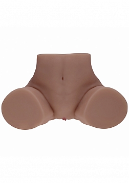 Xkin - Clara Vossin - Dual Entry - TPE Bodyforms Masturbator - 14.1 lbs - Brown