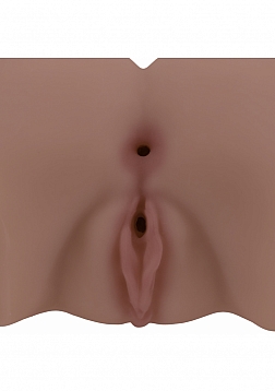 Xkin - Eve Rhodes - Dual Entry - TPE Bodyforms Masturbator - 3.5 lbs - Brown