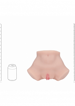 Xkin - Aria Summers - Dual Entry - TPE Bodyforms Masturbator - 3.5 lbs - Flesh