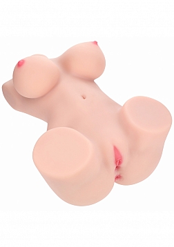 Xkin - Aveline Luxe - Dual Entry - TPE Bodyforms Masturbator - 30.9 lbs - Flesh