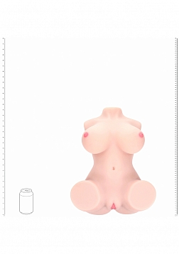 Xkin - Aveline Luxe - Dual Entry - TPE Bodyforms Masturbator - 30.9 lbs - Flesh