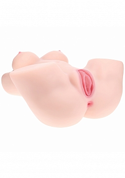 Xkin - Ava Monroe - Multi-sleeve - Posable - Dual Entry - TPE Bodyforms Masturbator - 44.1 lbs - Fle