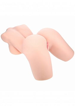 Xkin - Lyla Rose - Dual Entry - Posable - TPE Bodyforms Masturbator - 46.3 lbs - Flesh