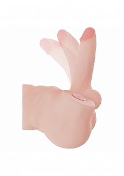 XKIN - Body-Forms - Emerie Avalon - Trans - Posable Rechargeable Vibrating Penis + Suction Vagina - 