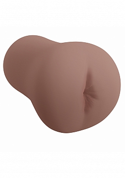 XKIN - Tempest - Female Ass - Masturbator with Rechargeable Vibrating Bullet - 1.40 Lbs - Brown