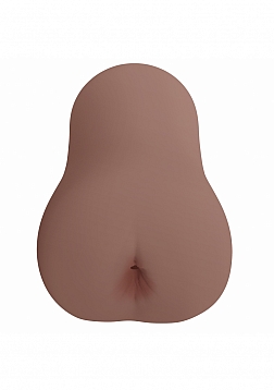 XKIN - Tempest - Female Ass - Masturbator with Rechargeable Vibrating Bullet - 1.40 Lbs - Brown 