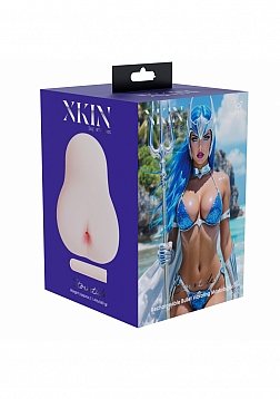 XKIN - Stormtide - Female Ass - Masturbator with Rechargeable Vibrating Bullet - 1.40 Lbs - Vanilla