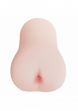 XKIN - Stormtide - Female Ass - Masturbator with Rechargeable Vibrating Bullet - 1.40 Lbs - Vanilla