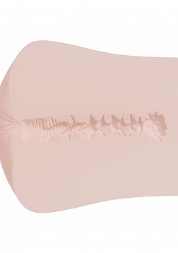 XKIN - Stormtide - Female Ass - Masturbator with Rechargeable Vibrating Bullet - 1.40 Lbs - Vanilla