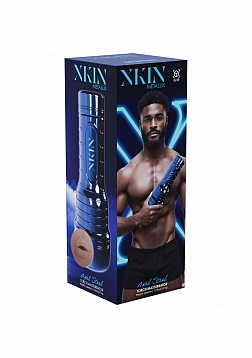XKIN - Axel Steel - Male Mouth Torsh Masturbator - Metallic Blue - 570g - Brown