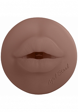 XKIN - Axel Steel - Male Mouth Torsh Masturbator - Metallic Blue - 570g - Brown