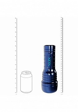 XKIN - Axel Steel - Male Mouth Torsh Masturbator - Metallic Blue - 570g - Brown