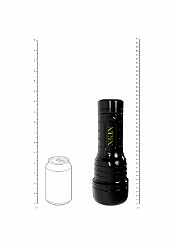 XKIN - Aza Velvet - Vagina Torch Masturbator - Rechargeable Vibrating - Black - 590g - Vanilla